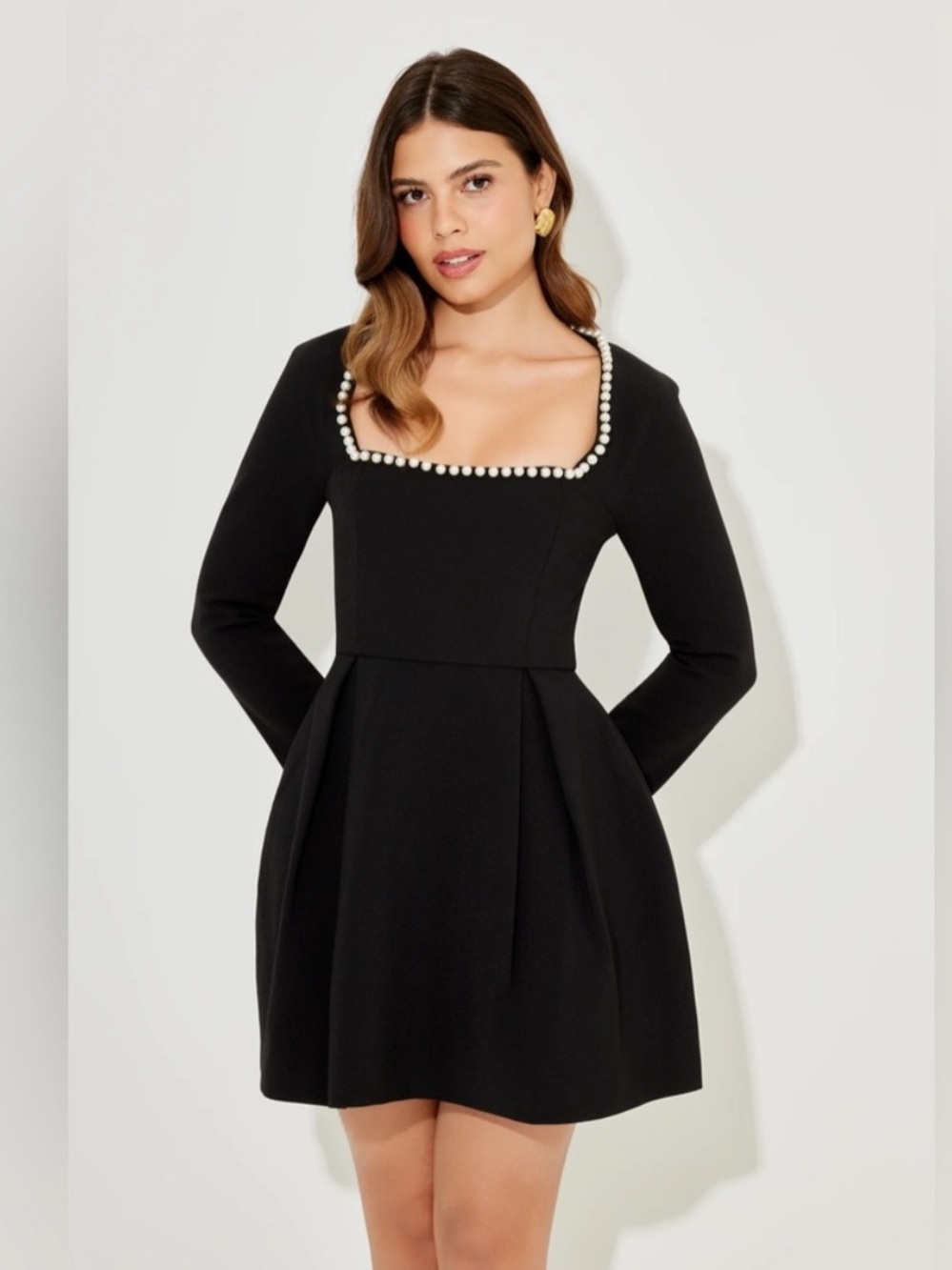 Odd Muse The Ultimate Muse Pearl Mini Dress Black Size UK XXL (Runs Small) Party